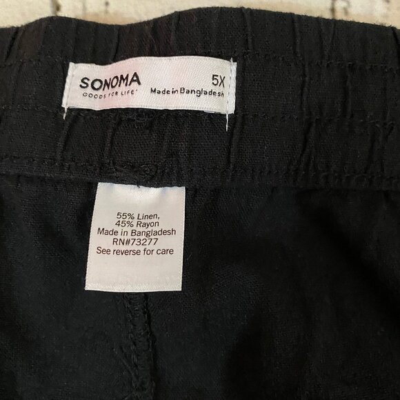 Sonoma Easy Linen Blend Pants 5X - Picture 11 of 11